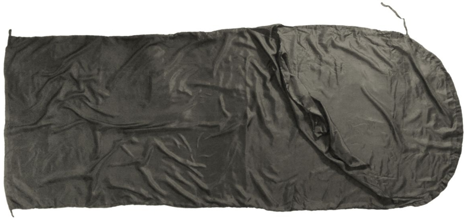 Origin Outdoors Sleeping Liner Hoody Seide, Deckenform, anthrazit Bild 1