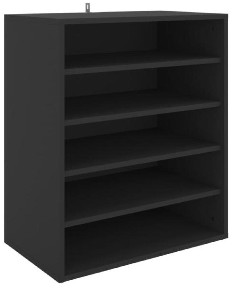 vidaXL Schuhschrank Schwarz 60x35x70 cm Spanplatte [808937] Bild 1