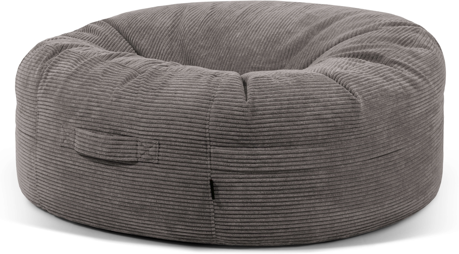 Sitzsack ‘Roll 135‘, Bezugstoff - Waves, 100% Polyester, Drak Grey, 50x135x135 cm. Bild 1