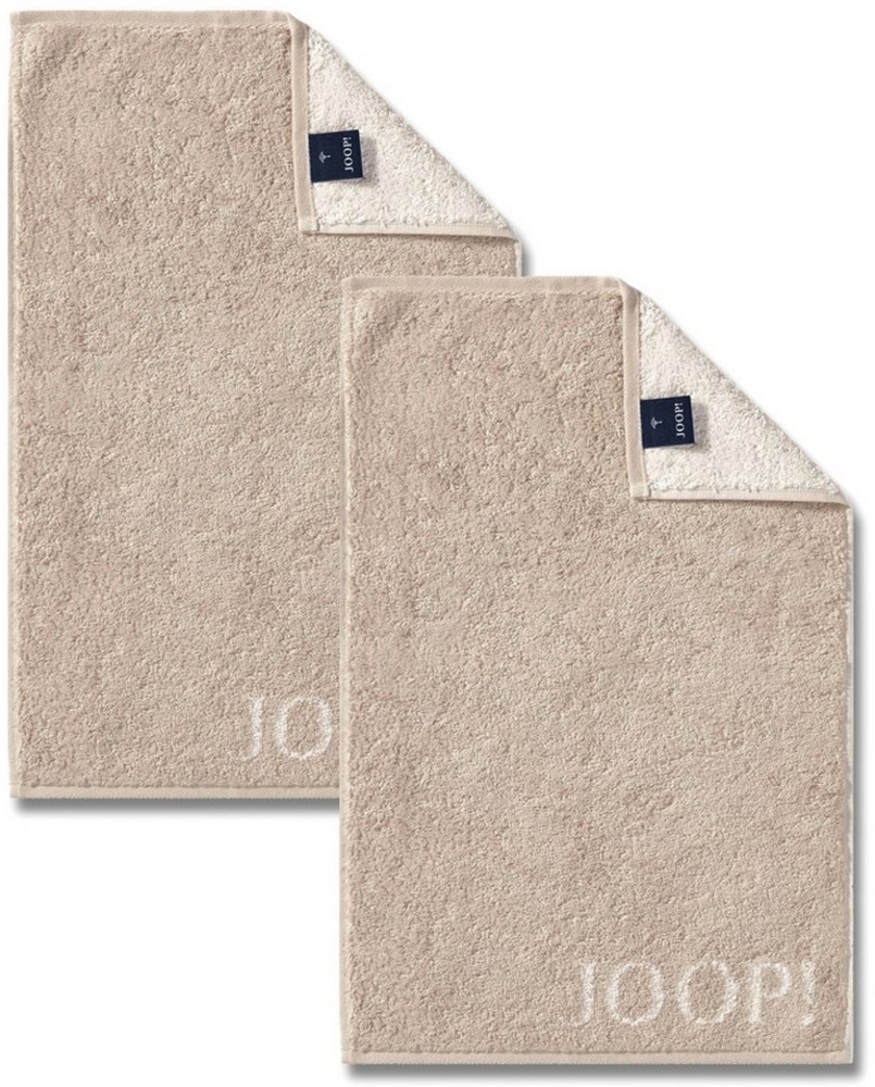 JOOP! Handtuch 2 Stück Joop! Gästetuch Classic Sand Beige 1600-30 30x50, Walkfrottier, 100% Baumwolle Bild 1