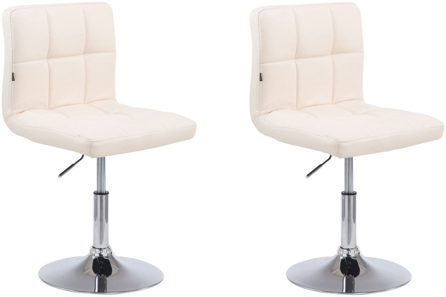2er Set Lounger Palma V2 Kunstleder, Drehbar, creme Bild 1