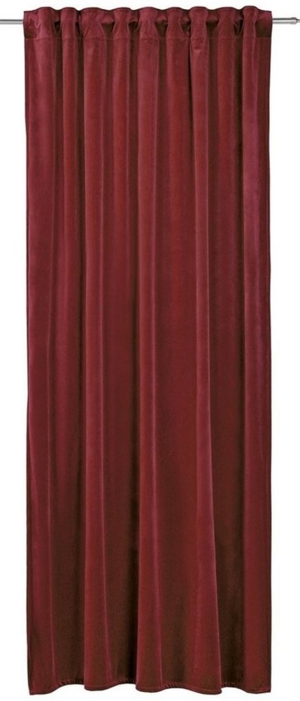 Gözze Vorhang MAGNUM, Karminrot, 135 x 245 cm, Unifarben, verdeckte Schlaufen (1 St), halbtransparent, Polyester, verdeckte Schlaufen Bild 1