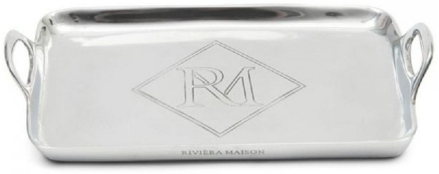 Rivièra Maison Tablett Tablett RM Monogram Silber (25x15cm) Bild 1