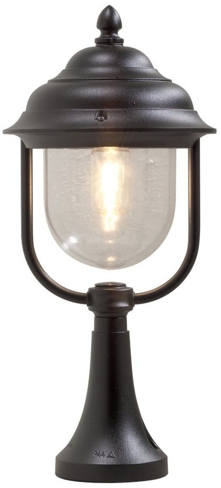 LED Sockelleuchte Laterne außen im Landhausstil, schwarz, Höhe 54cm Bild 1