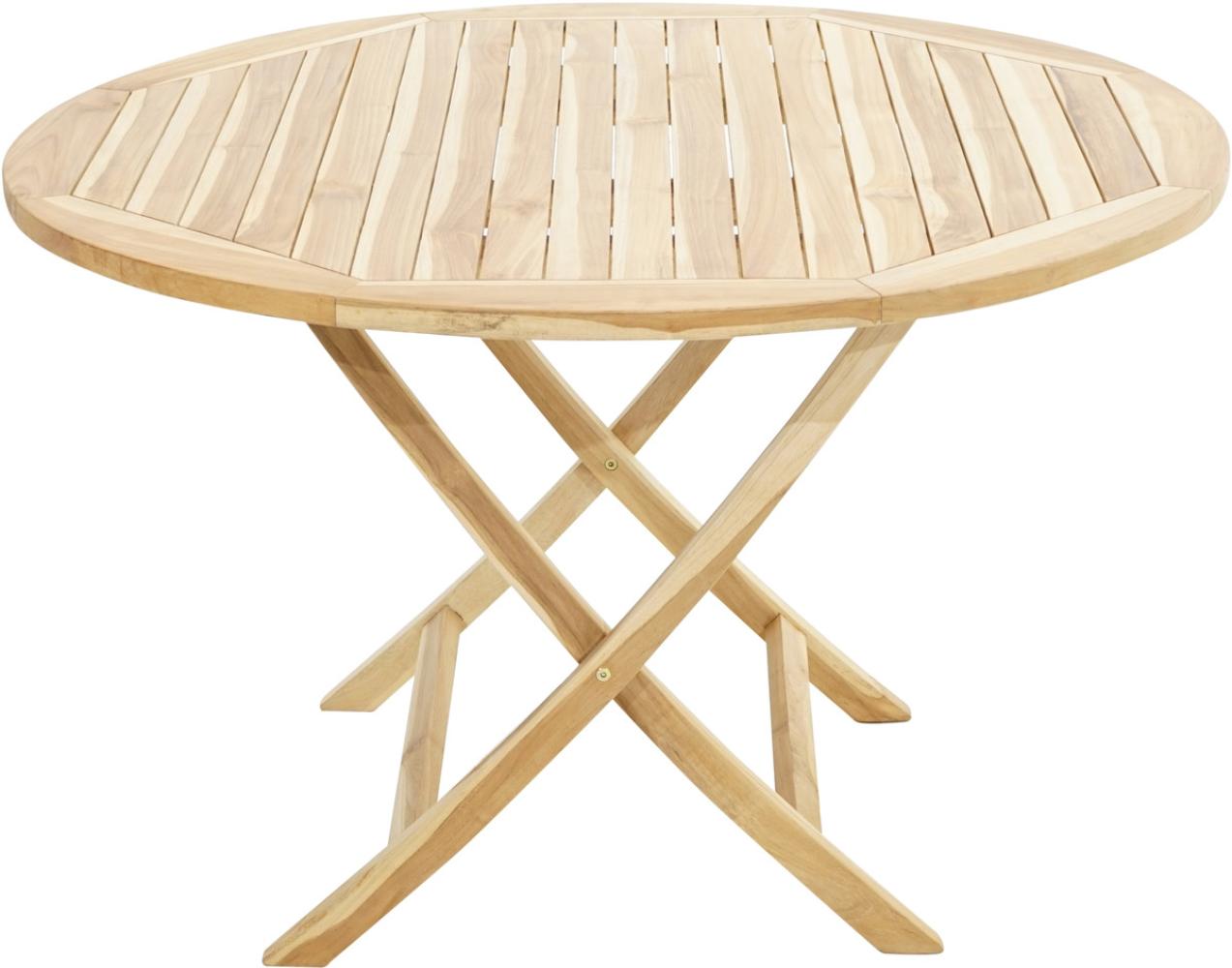 Klapptisch Lexington - Eco-Teak - Ø 120cm Bild 1