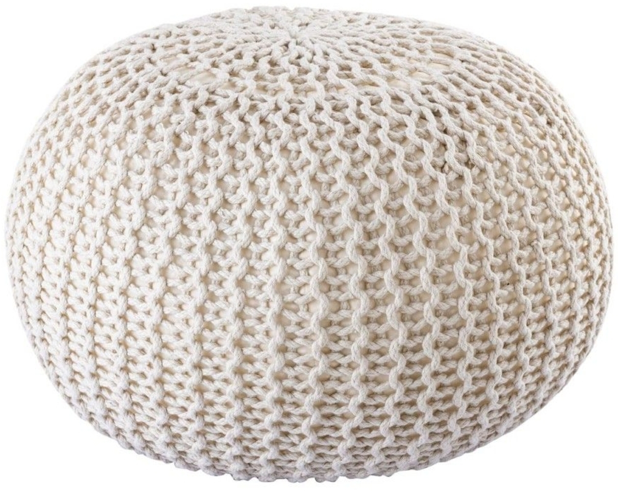 Pouf PREMIUM ø45cm Sitzhocker Strickpouf Innen Terrasse Pool Garten nachhalti... Bild 1