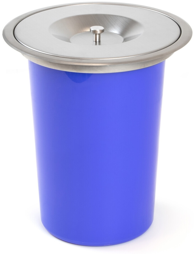 emuca Einbauabfall-Recyclingbehälter Rycycle für Einbau in die Arbeitsplatte, 1 Recyclingbehälter 7 Liter, Edelstahl und Kunststoff Bild 1