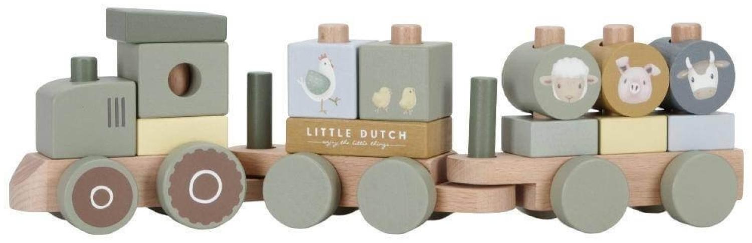 Little Dutch Little Farm Traktor mit Steck-Formen Bild 1