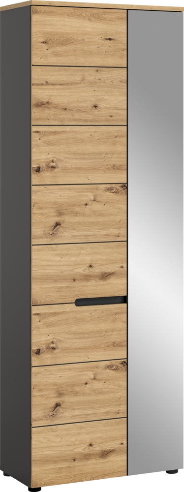 Garderobenschrank Canu - Artisan Eiche / Basalt Grau Bild 1