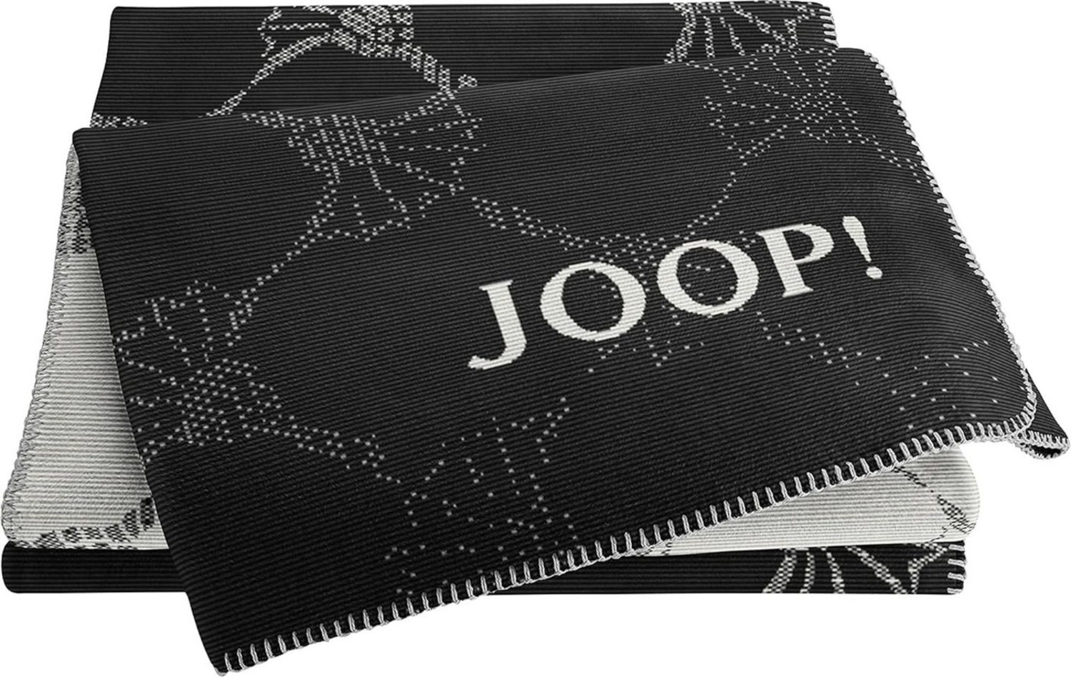 JOOP! Tagesdecke JOOP! Cornflower Plaid / Decke Schwarz 150 x 200cm Bild 1