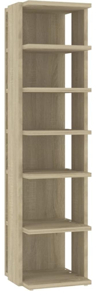 vidaXL Schuhschrank Sonoma-Eiche 27,5x27x102 cm Holzwerkstoff 808491 Bild 1