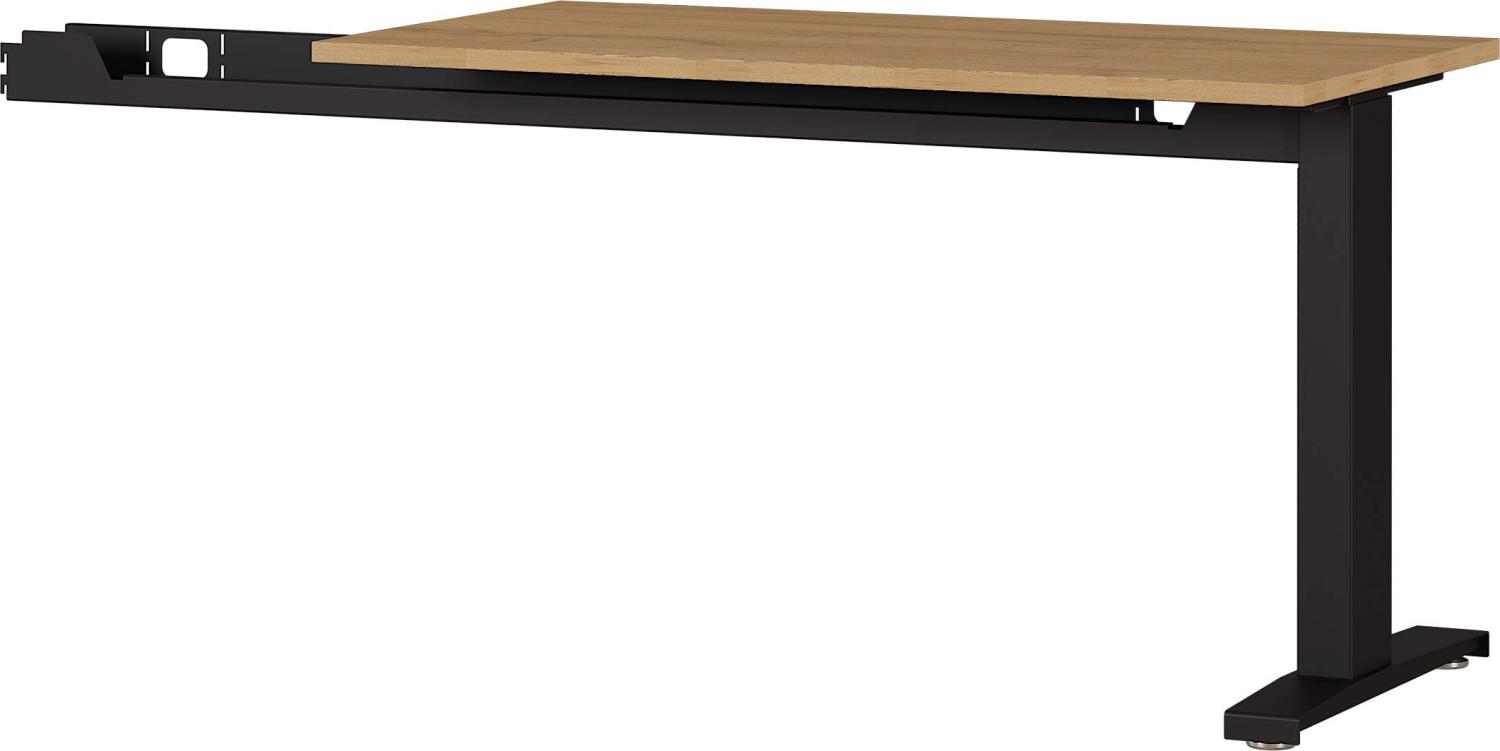 Mechanisch Höheneinstellbare 90° Anbauplatte Arlington, Ideal Für Home Office, In Grandson-Eiche-Nachbildung/Schwarz, 113 X 88 X 60 Cm (Bxhxt) Bild 1