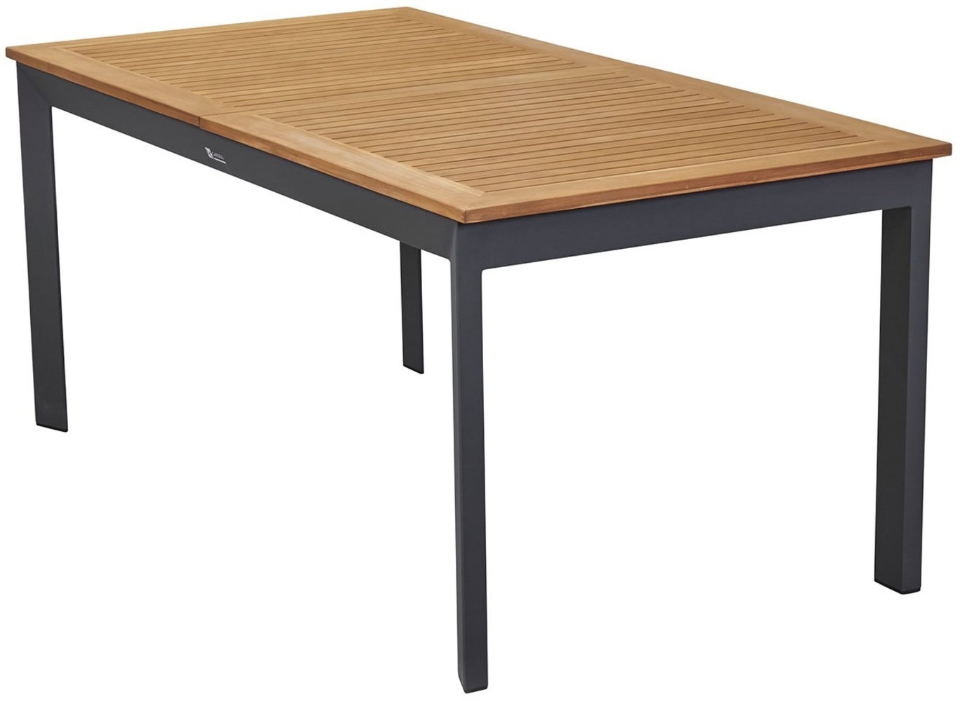 Gartentisch Unicamo , Echtholz , Schwarz, Holzfarben , 180 x 75 x 90 cm Bild 1