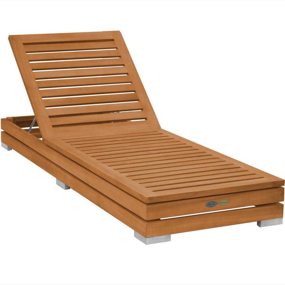 Gartenliege Korsika Teak Massivholz von Teako Design Bild 1