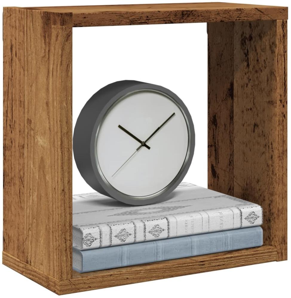 vidaXL Würfel-Wandregale 6 Stk. Altholz-Optik 30x15x30 Holzwerkstoff 856578 Bild 1