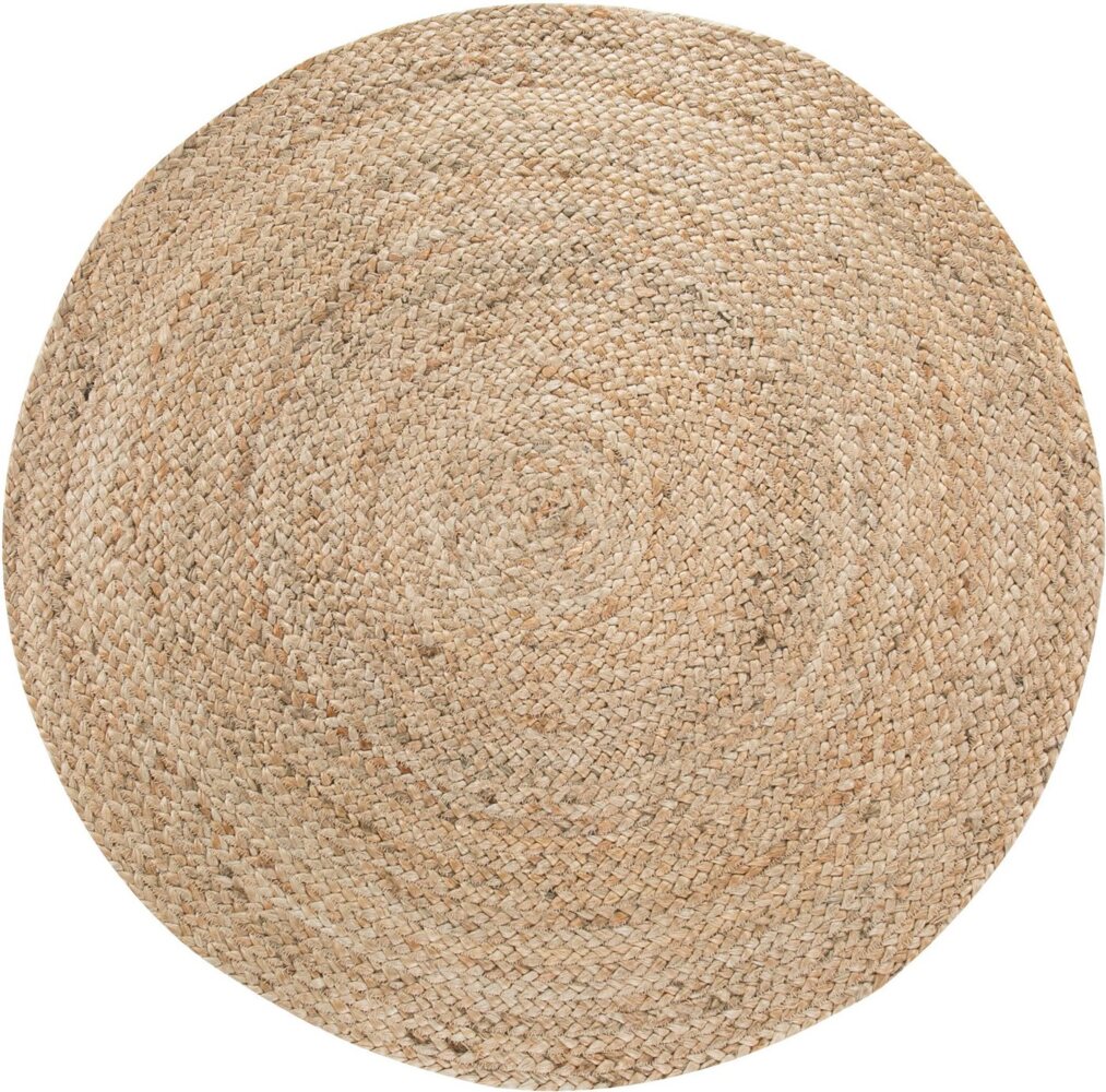 andas Teppich Mataro, rund, Höhe: 4 mm, Wendeteppich, Flachgewebe, Obermaterial: 100% Jute Bild 1