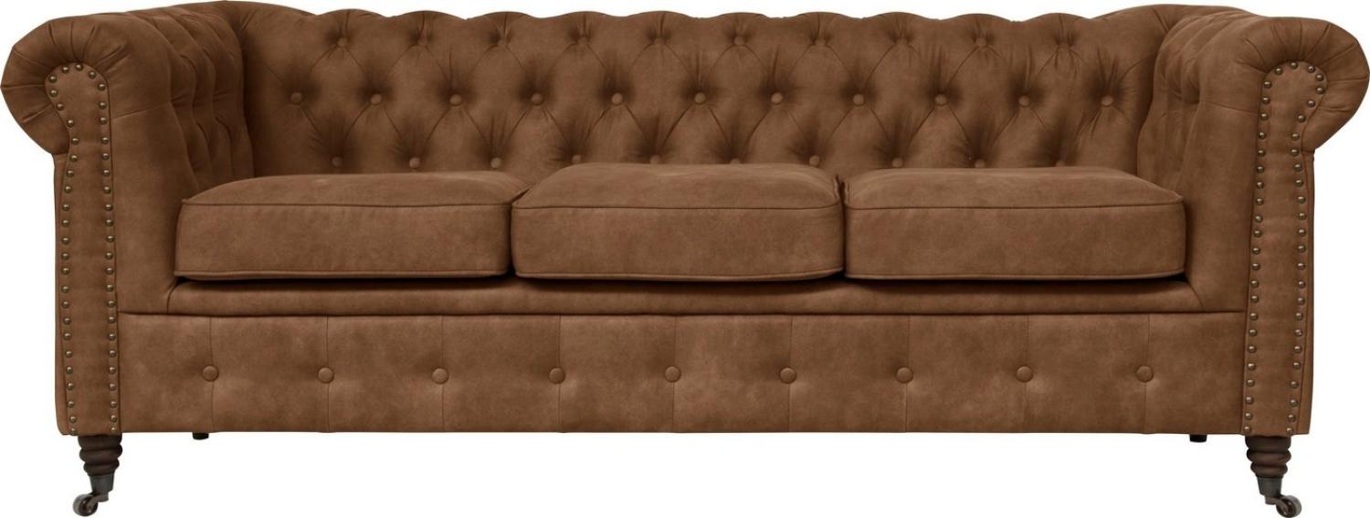 Home affaire Chesterfield-Sofa Aarburg, aufwändige Knopfheftung und Ziernägel im Chesterfield-Design Bild 1