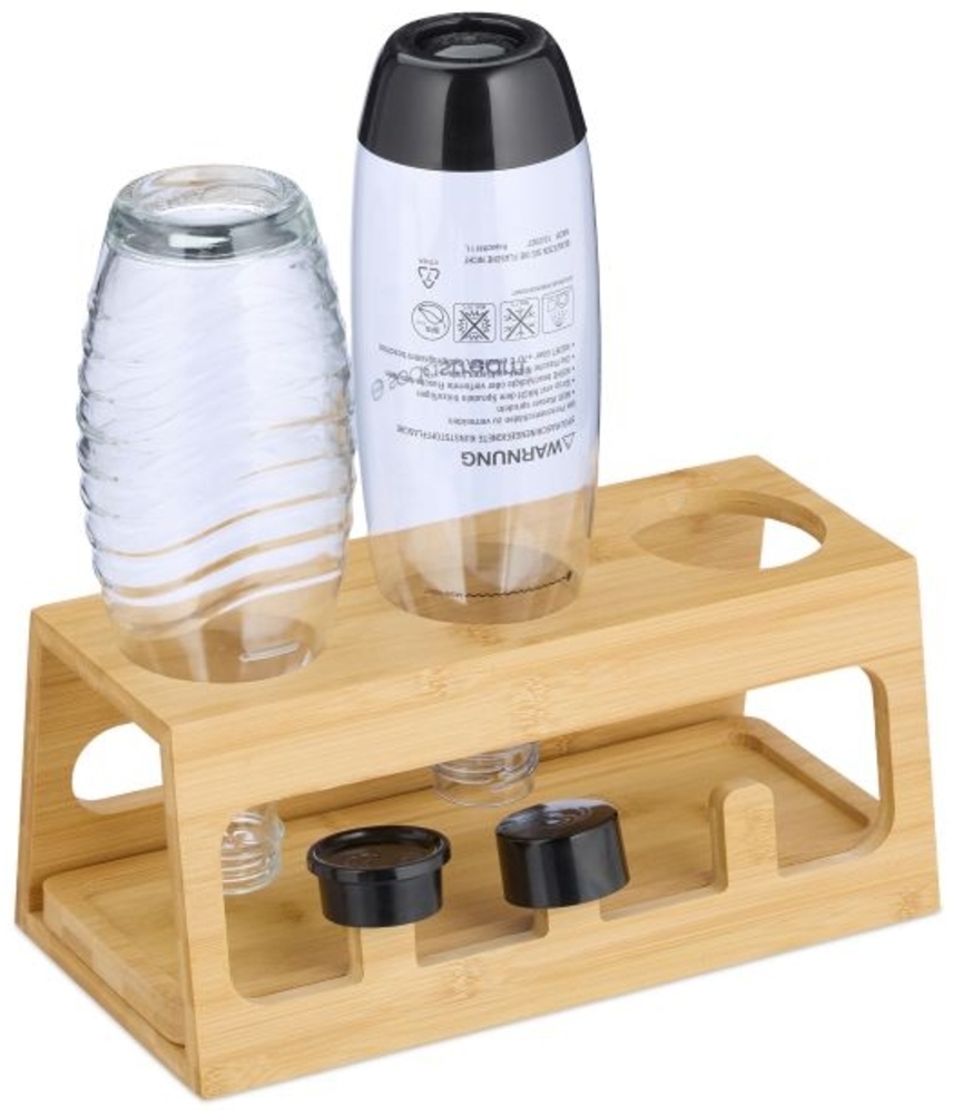 3er Flaschenhalter aus Bambus 10049884 Bild 1