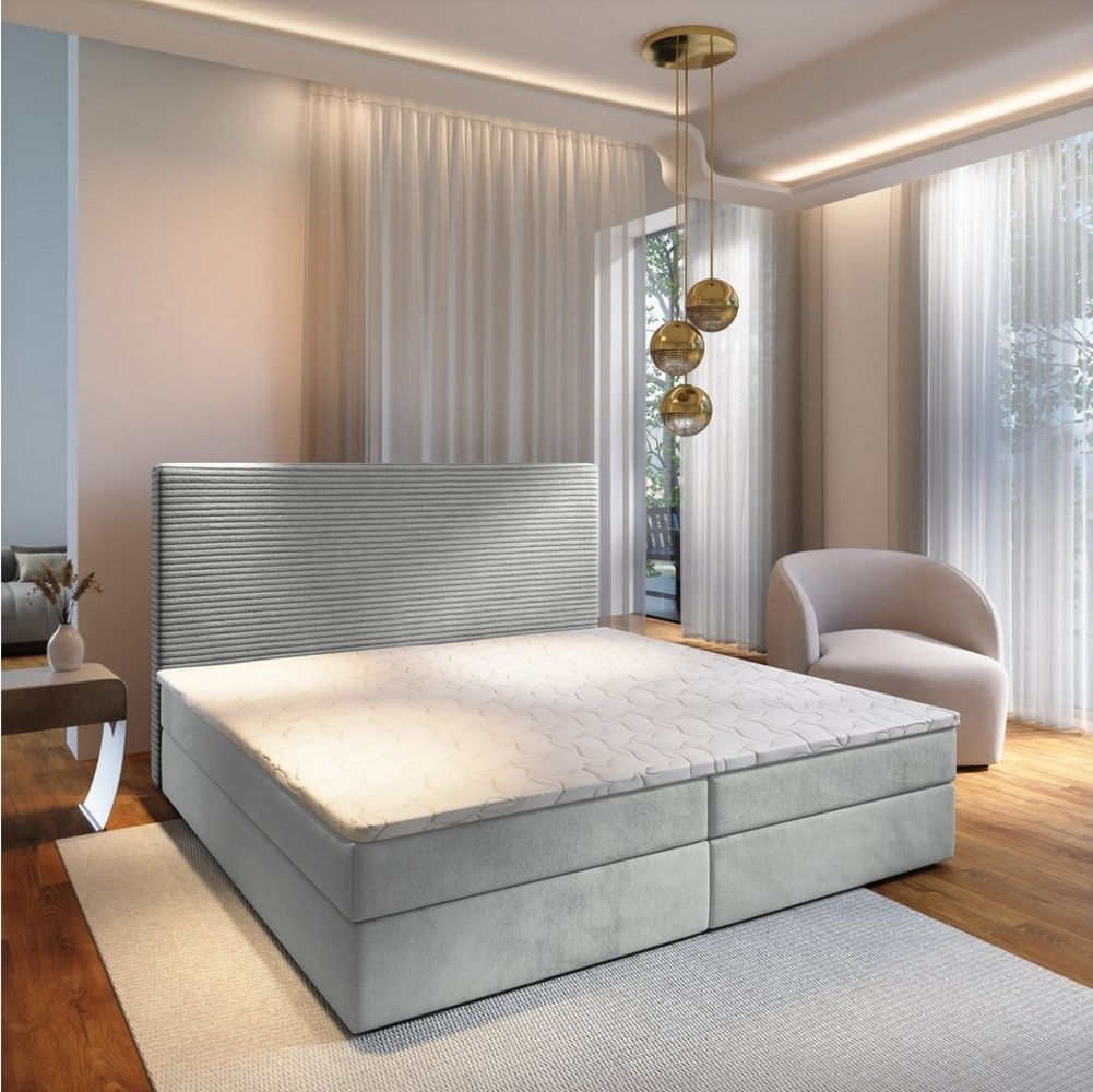 Masseno Boxbett GIARRO 160x200 cm mit Bonell Matratze und Topper Bild 1