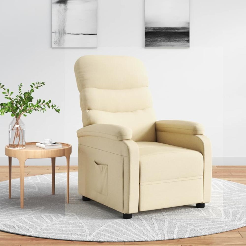 vidaXL Relaxsessel Creme Stoff 344899 Bild 1