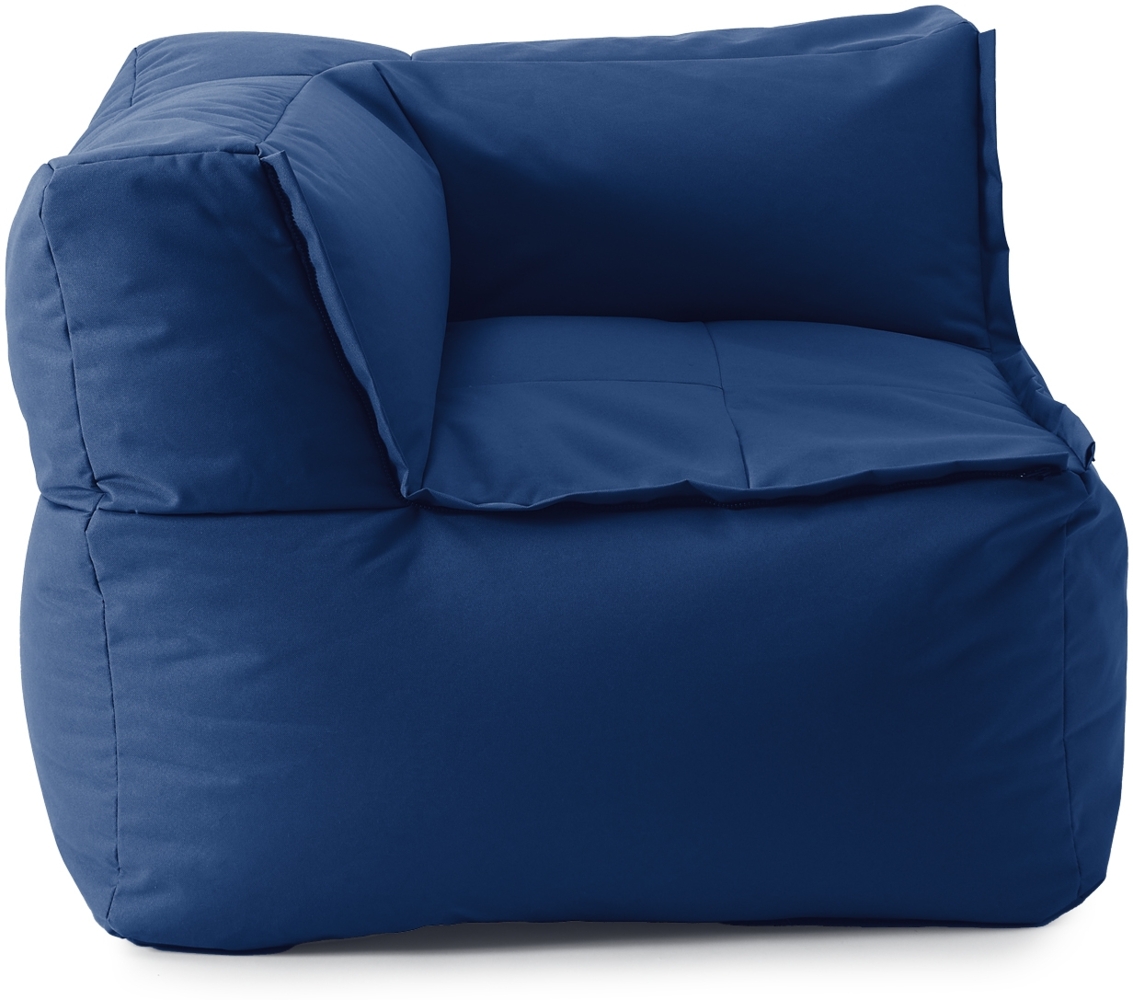 LUMALAND Sitzsack-Sofa Ecke - Kombinierbar mit Modularem System - 340 L - Navyblau Bild 1