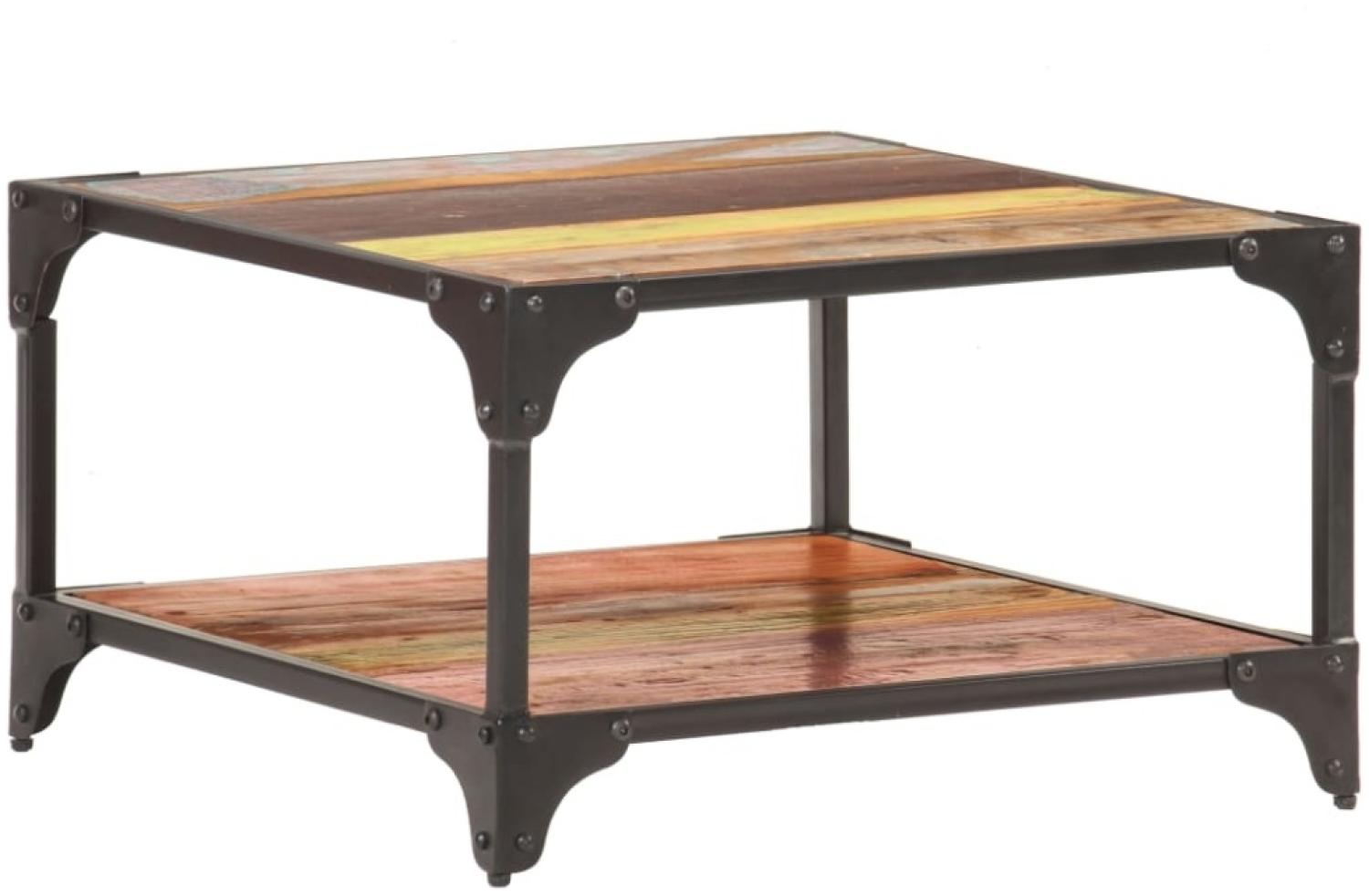 vidaXL Couchtisch, Altholz Massiv, 60 x 60 x 35 cm Bild 1