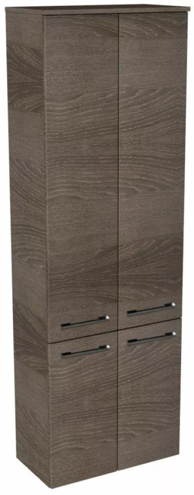 Lanzet Hochschrank 60 cm, Dunkelbraun Bild 1