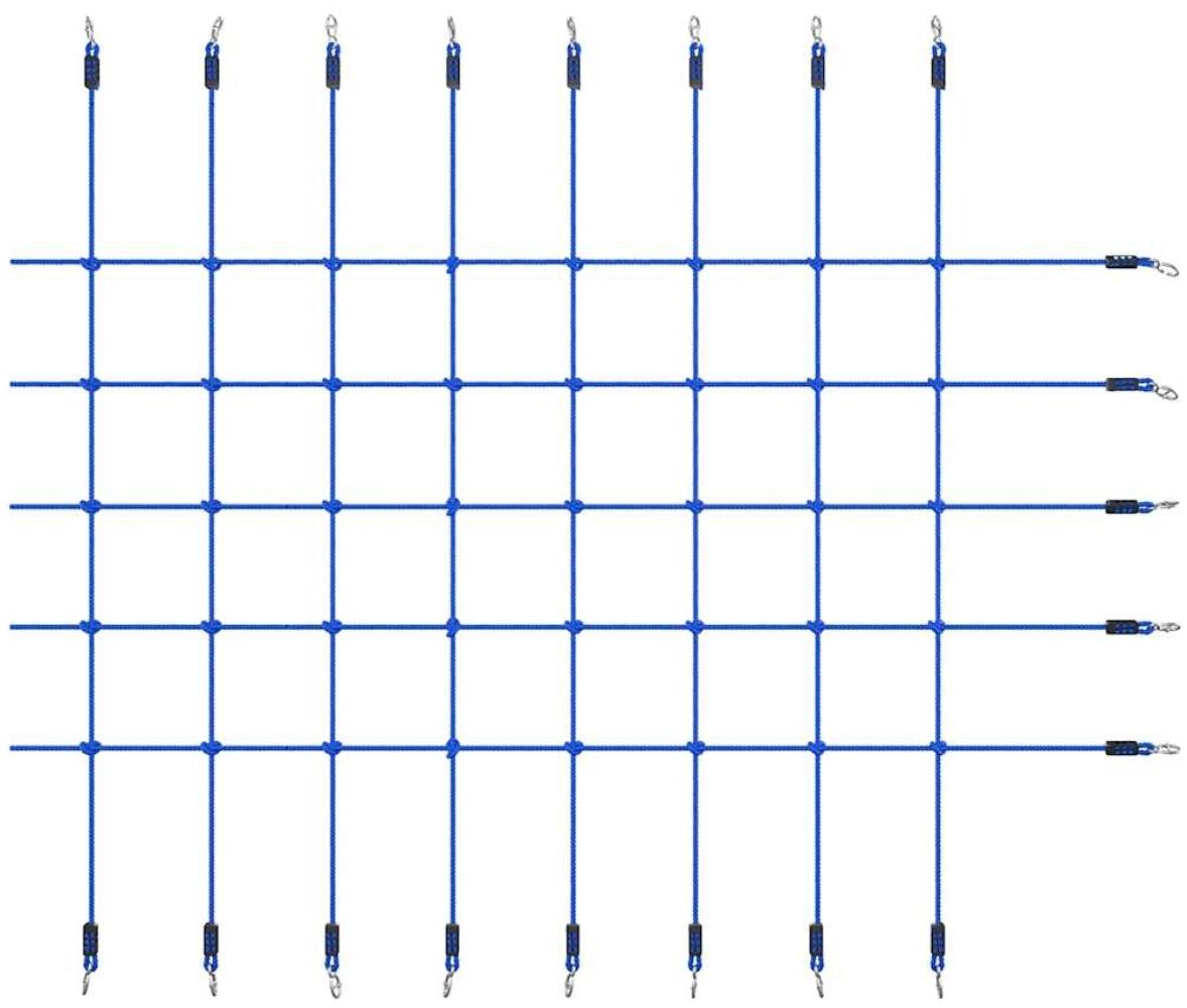 vidaXL Kletternetz 200x150 cm Blau 93175 Bild 1