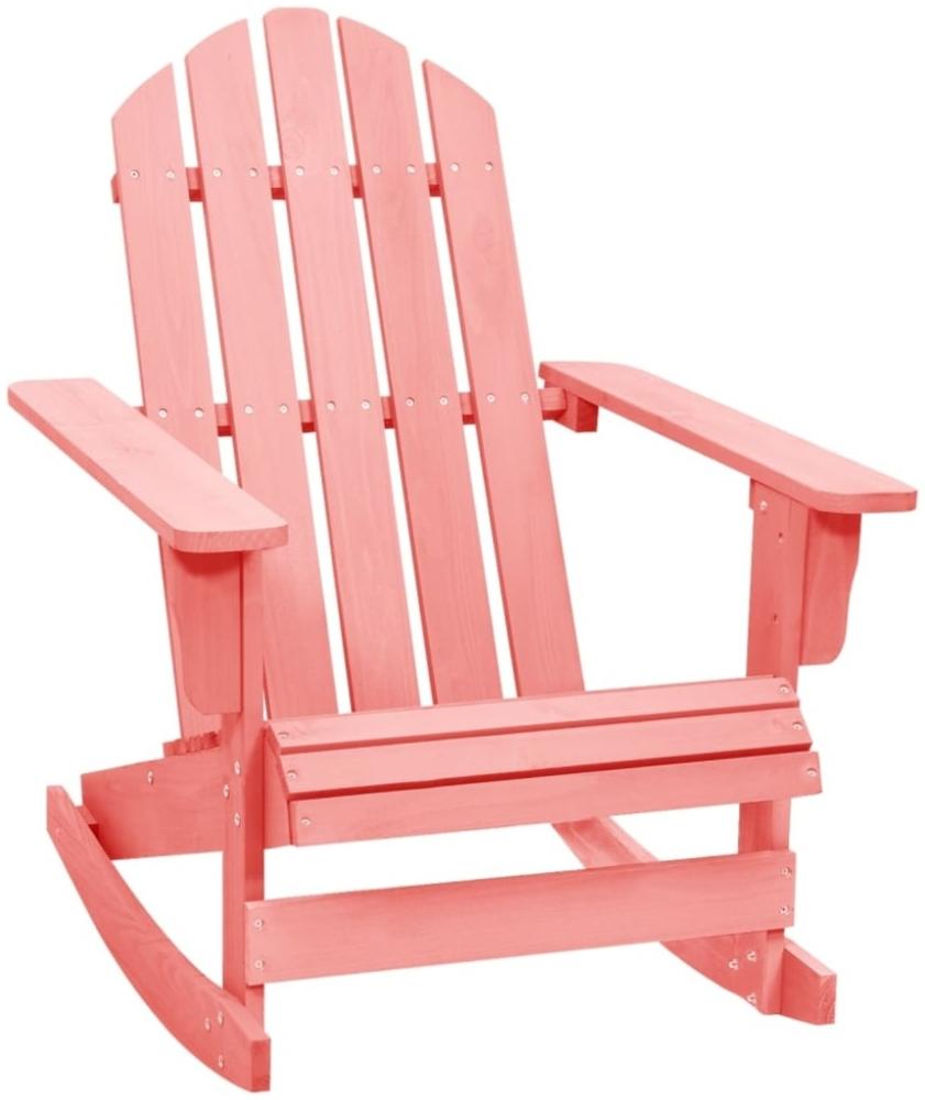 vidaXL Adirondack-Schaukelstuhl Massivholz Tanne Rosa 315887 Bild 1