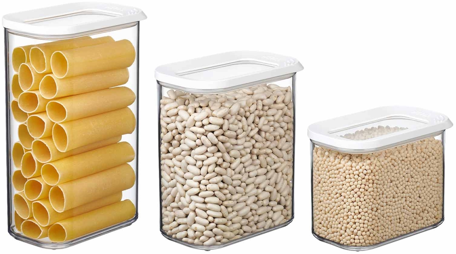 Mepal MODULA Vorratsdosen 3er Set weiß Bild 1