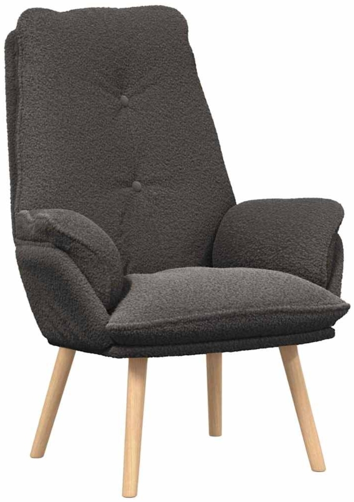 vidaXL Sessel Dunkelgrau 61 x 78 x 98 cm Sherpa-Stoff 42001847 Bild 1