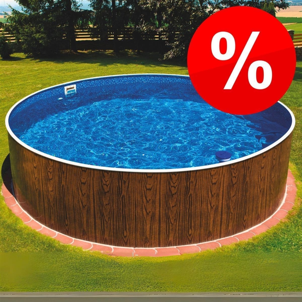 Azuro Deluxe Stahlwandpool Rund Ø 360 x 120 cm Bild 1