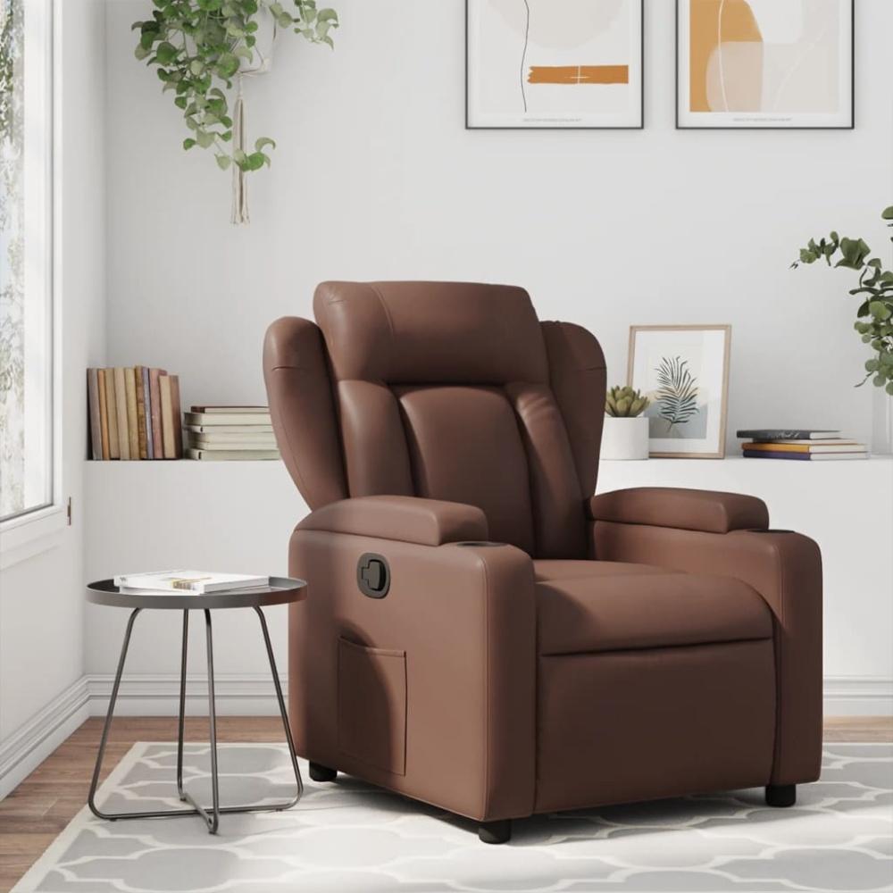 vidaXL Relaxsessel Braun Kunstleder 372429 Bild 1