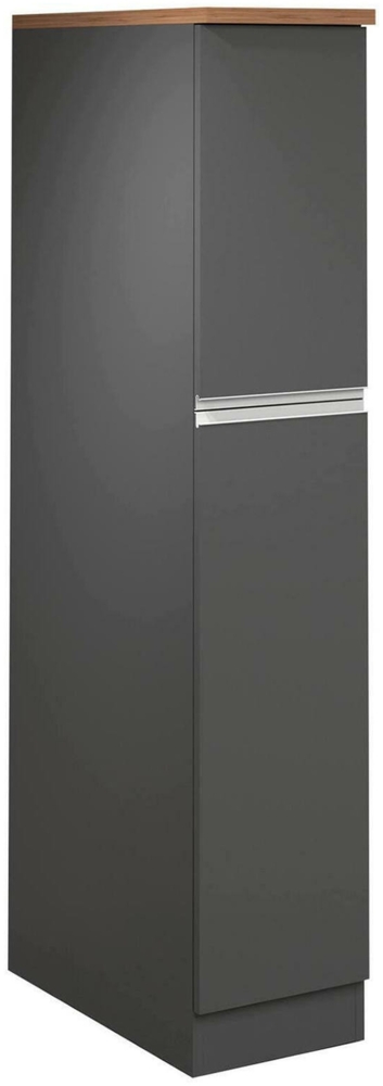 Dmora Küchenschrank Atrax, Mehrzweckschrank, Küchenzeile Schrank, Multifunktionales Kühlregal, 100 % Made in Italy, 30 x 60 x 165 cm, Anthrazit und Eiche Bild 1