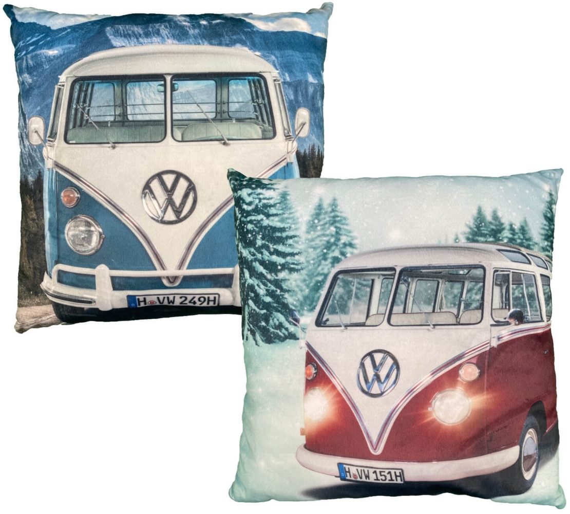 Volkswagen Dekokissen VW Bulli 40x40 cm verschiedene Designs cm Bild 1