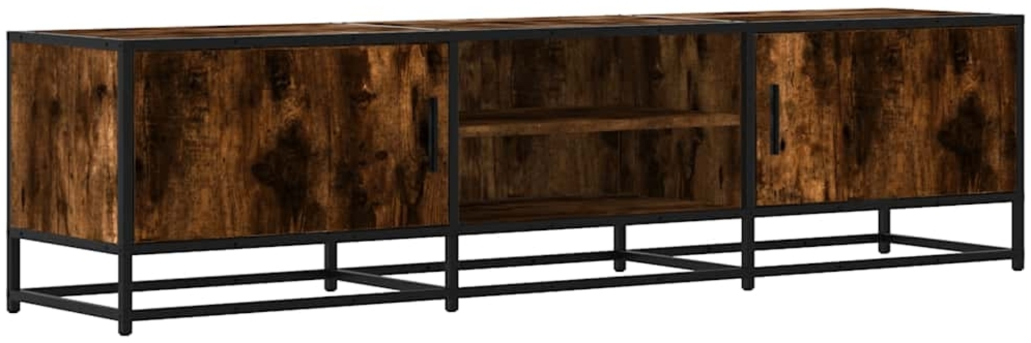 vidaXL TV-Schrank Räuchereiche 160x35x41 cm Holzwerkstoff und Metall 848846 Bild 1