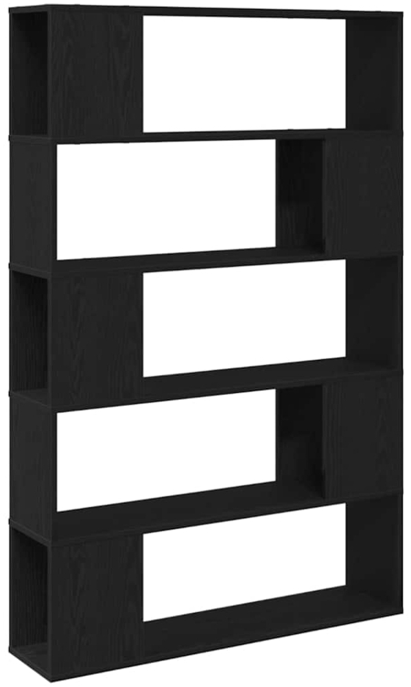 vidaXL TV-Schrankset Schwarz Eichen-Optik 100 x 24 x 155 cm 862698 Bild 1