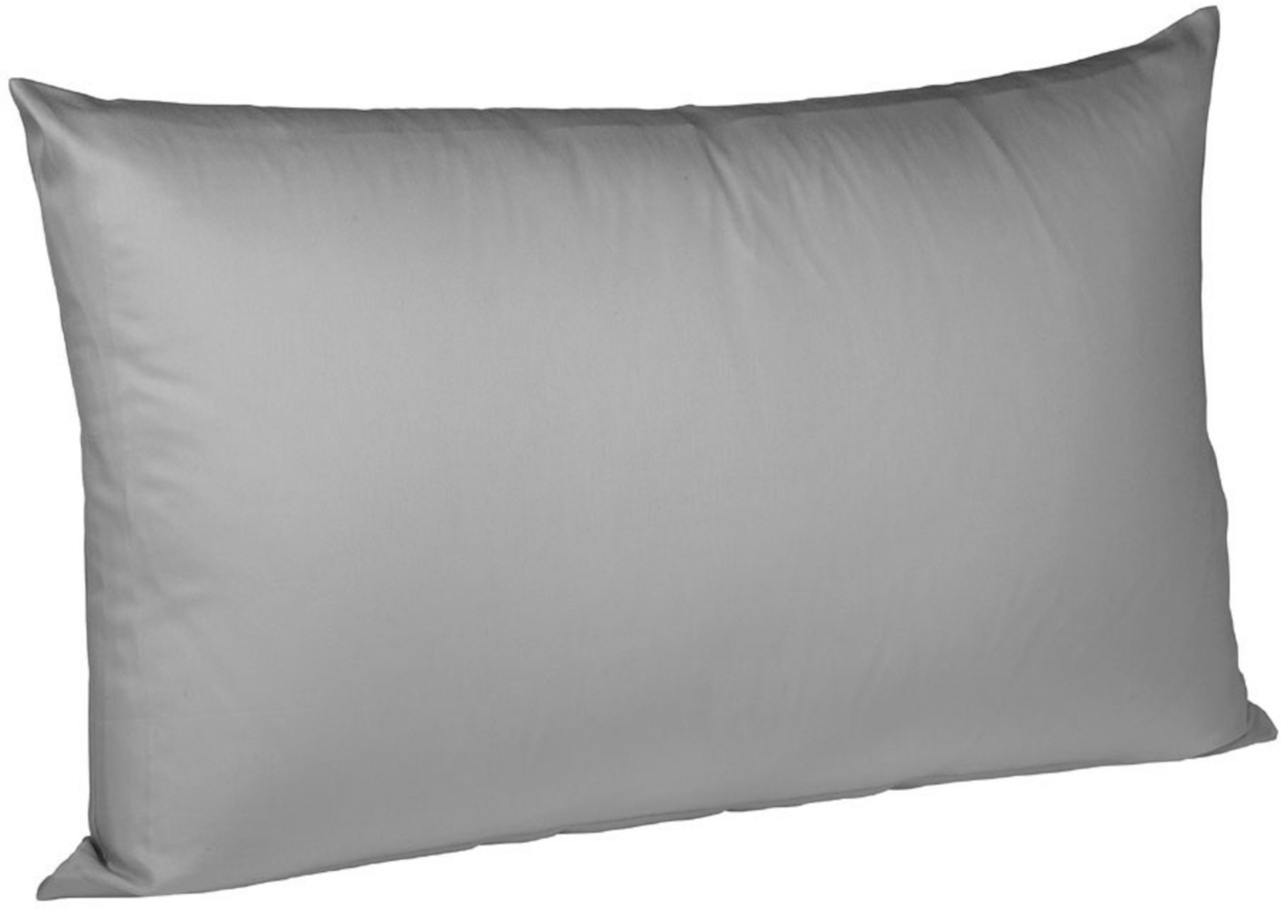 Fleuresse Interlock-Jersey-Kissenbezug uni colours grau 9021 40/60 Bild 1