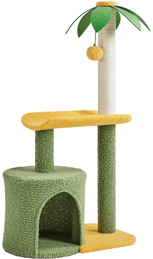 Yaheetech Kratzbaum, 94 cm Katzenbaum, mit Kratzstamm Katzenhöhle Bild 1