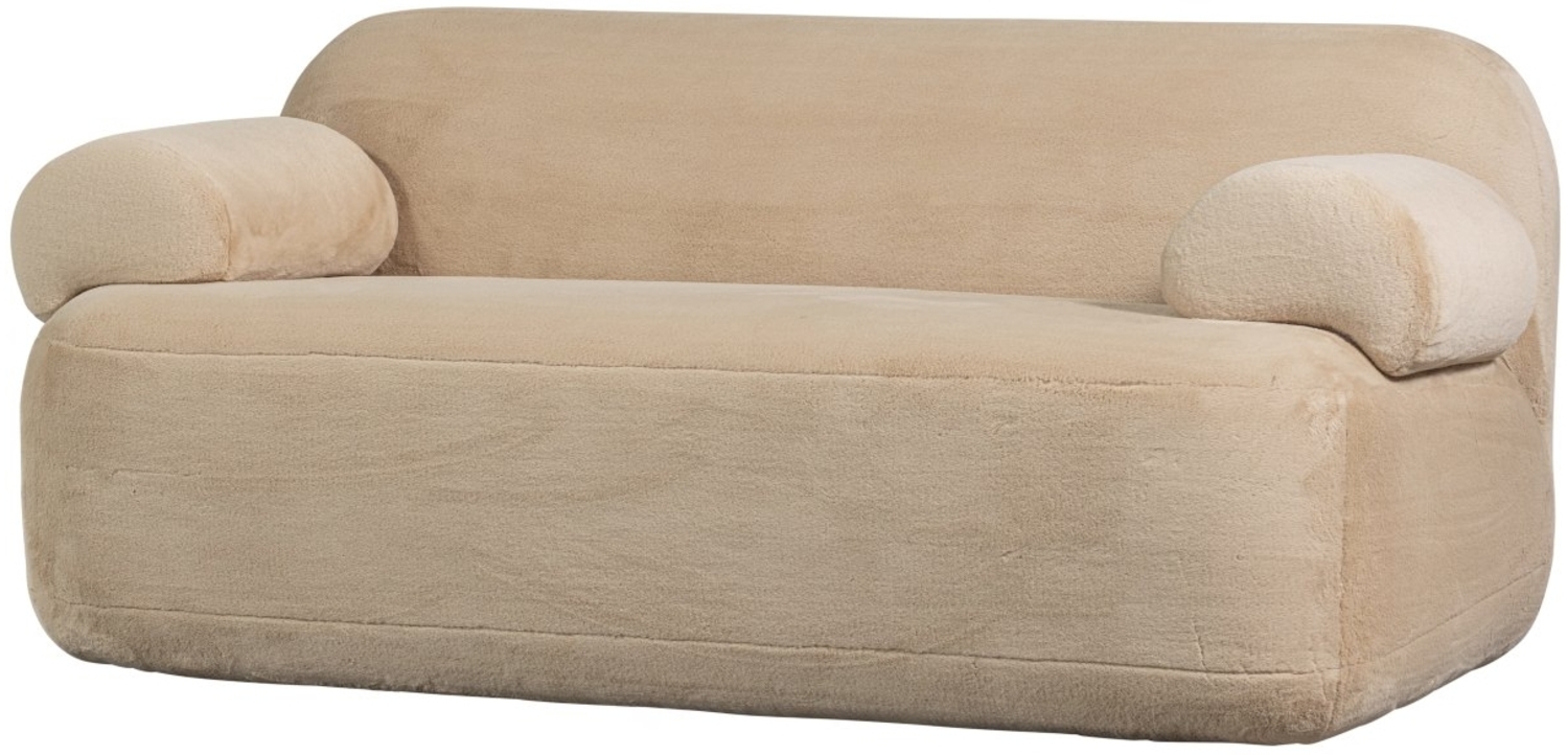 Sofa Jolie aus Pelz-Stoff, Beige Bild 1