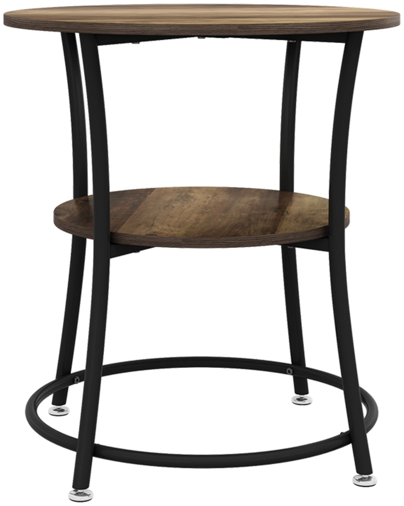 Couchtisch Quebec Antikholz 50 x 50 cm mit Ablage Vicco Bild 1