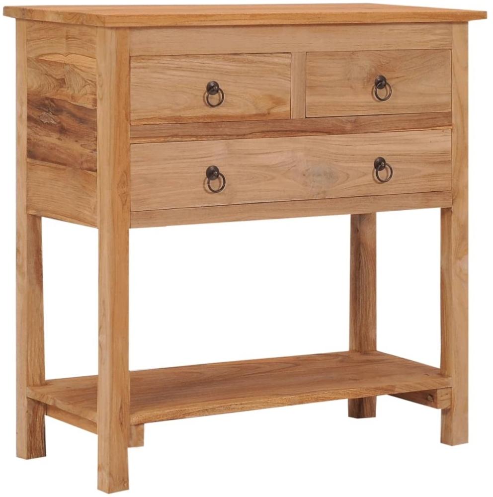 vidaXL Sideboard 78x35x80 cm Massivholz Teak 287230 Bild 1