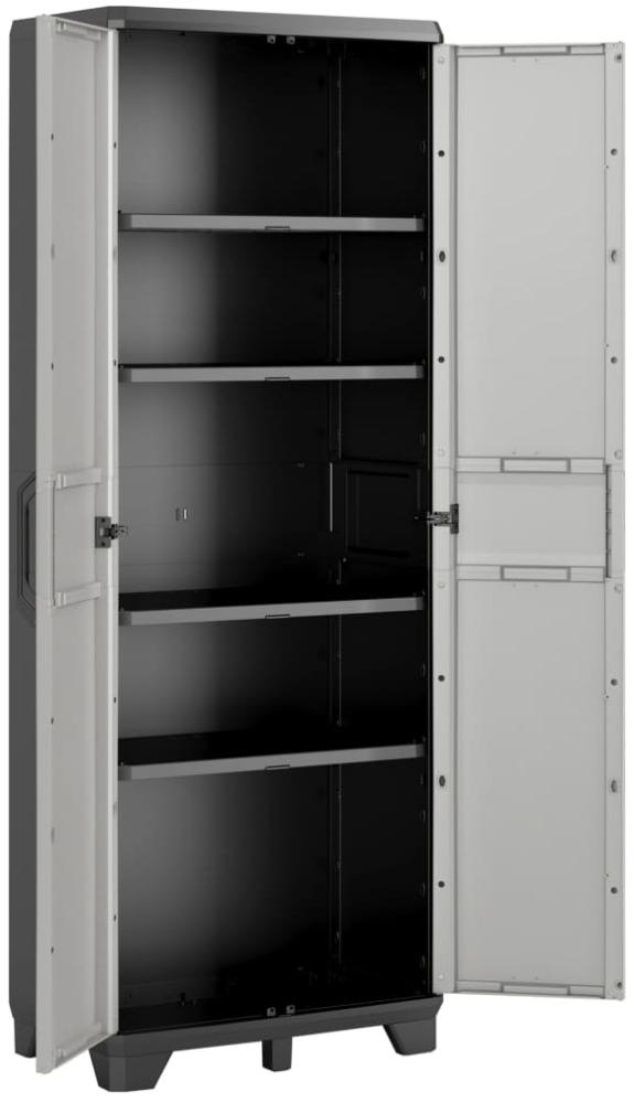 Keter Lagerschrank mit Regalböden Gear Schwarz und Grau 182 cm 46636 Bild 1