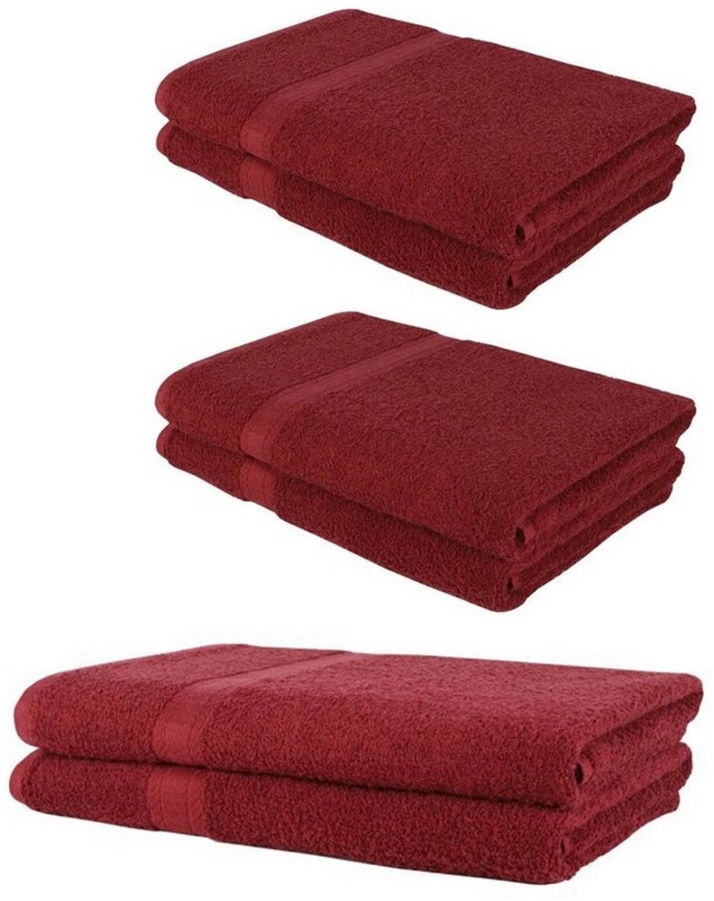 Badekönig Handtuch Set, aus 6 Handtüchern je 4 St. 50x100cm & 2 St. 70x140cm - 100% Baumwolle Bild 1