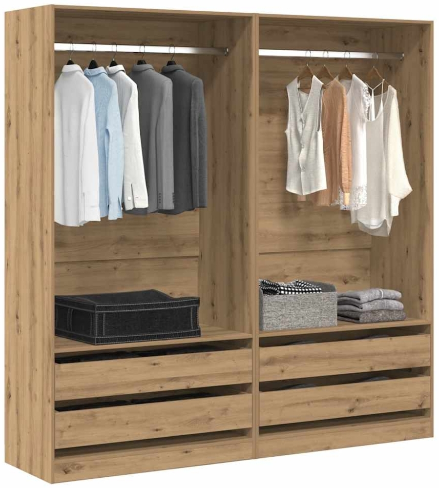 vidaXL Kleiderschrank Artisan-Eiche 100 x 50 x 200 cm Holzwerkstoff 3318627 Bild 1