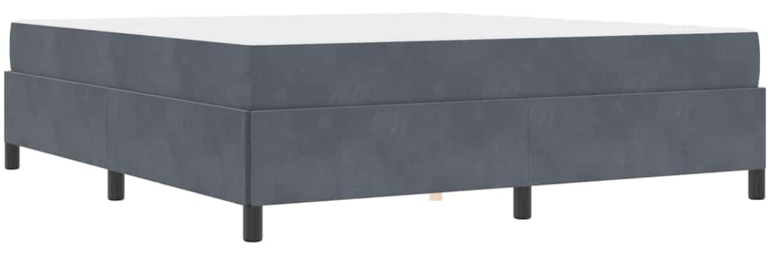vidaXL Bettrahmen mit Matratze Dunkelgrau 180 x 200 cm Stoff 3399079 Bild 1