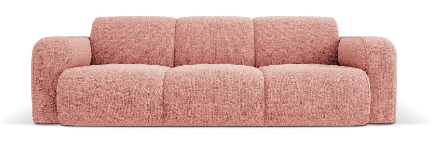 Micadoni Boucle Sofa Molino 3-Sitzer Chenille Rosa Bild 1