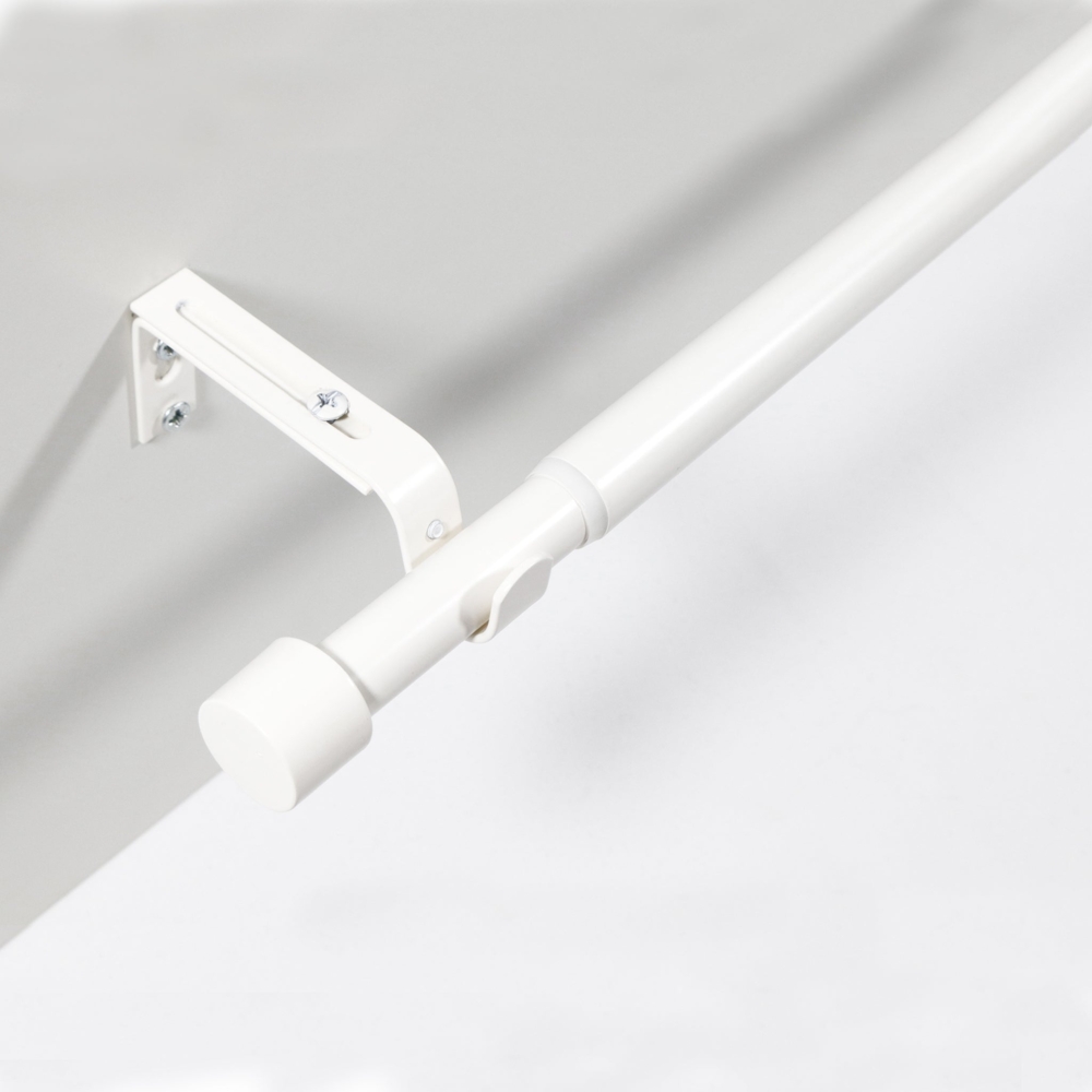 Deco-Raum Gardinenstange Flexa Stilgarnitur Set ausziehbar, Ø 19 mm, 1-läufig, ausziehbar, Wandmontage, verschraubt, Metall, perfekt für Dekoschals Gardinen Bild 1