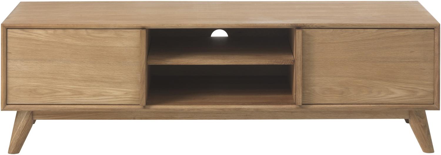 TV Tisch Rhoda Fernsehschrank Kommode Sideboard Lowboard teilmassiv Eiche Bild 1