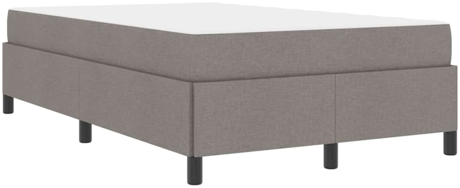 vidaXL Boxspringbett Taupe 120 x 200 cm Stoff 3398854 Bild 1